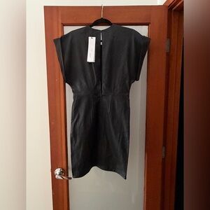 IRO Black Leather Dress